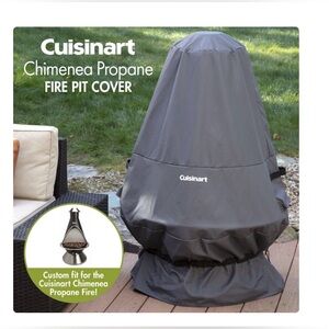 Cuisinart Chimenea Propane Fire Pit Cover Weather Resistant NEW